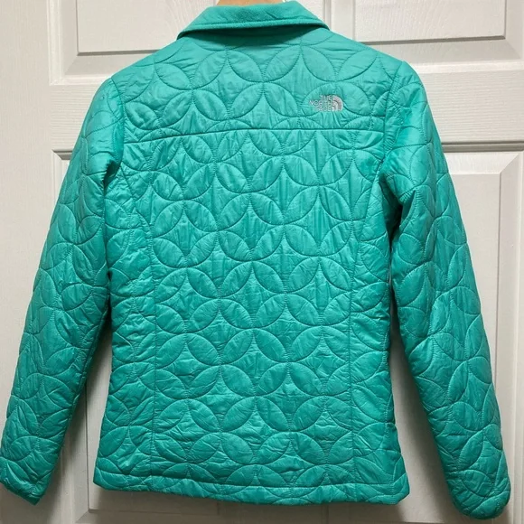 The North Face Teal Quilted Jacket Women’s Size Small - Picture 2 of 12